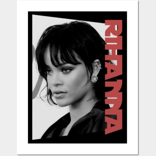 rihanna - monochrome style Posters and Art